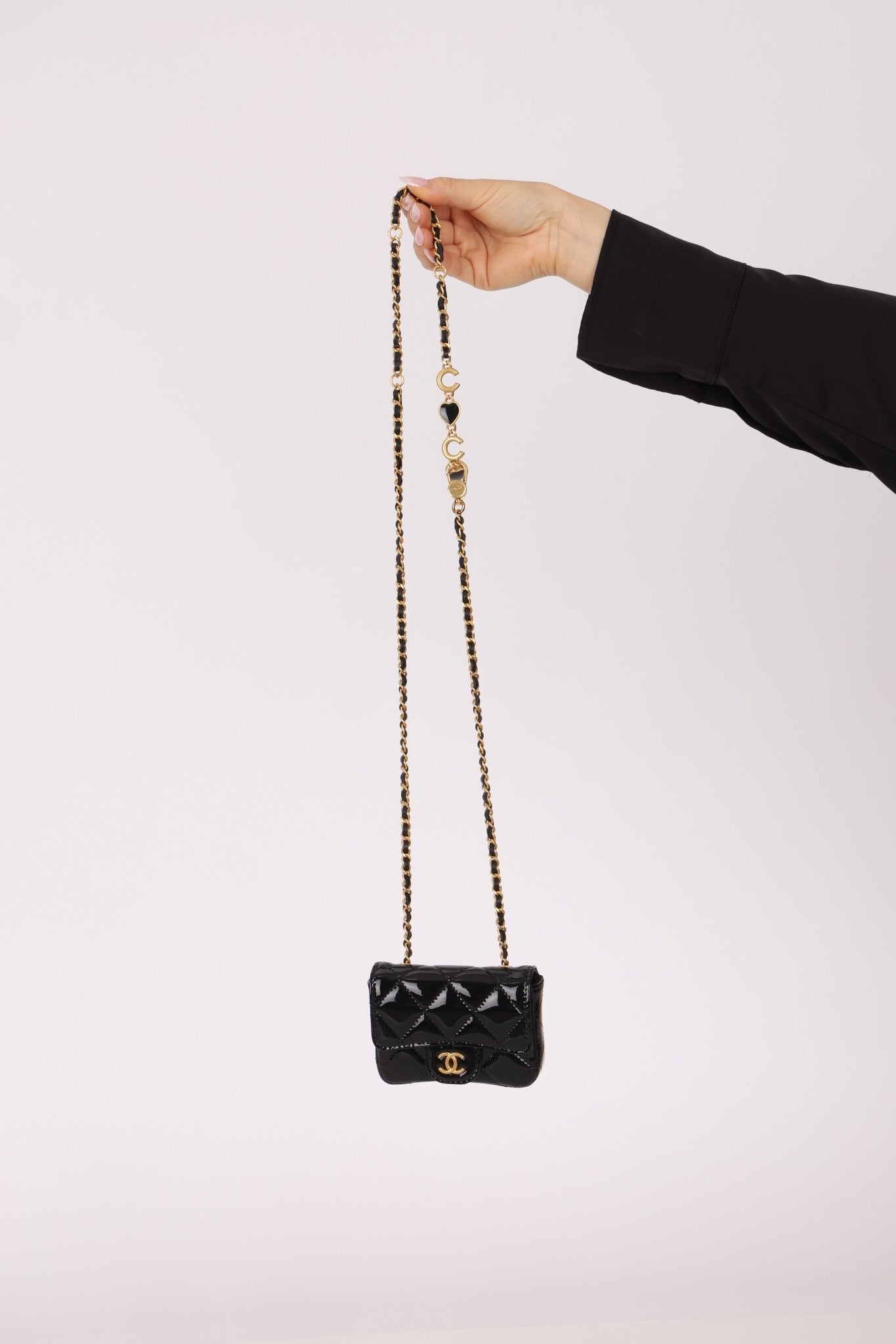 Chanel 2021 Patent Miss Coco Classic Flap Belt Bag - FashioNica