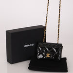Chanel 2021 Patent Miss Coco Classic Flap Belt Bag - FashioNica