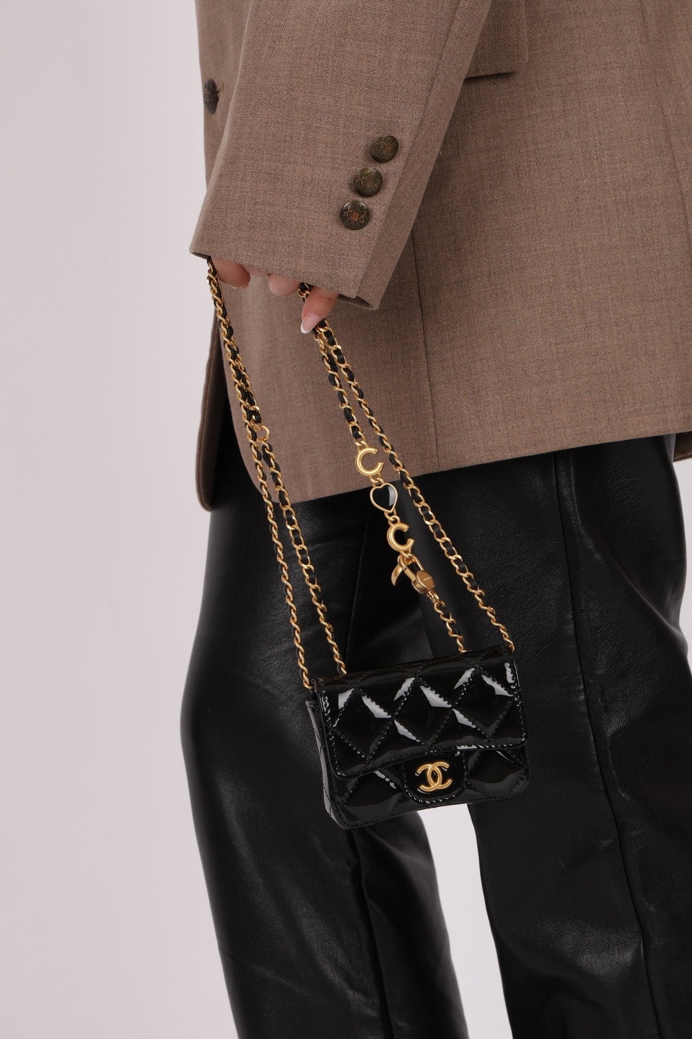 Chanel 2021 Patent Miss Coco Classic Flap Belt Bag - FashioNica