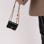 Chanel 2021 Patent Miss Coco Classic Flap Belt Bag - FashioNica