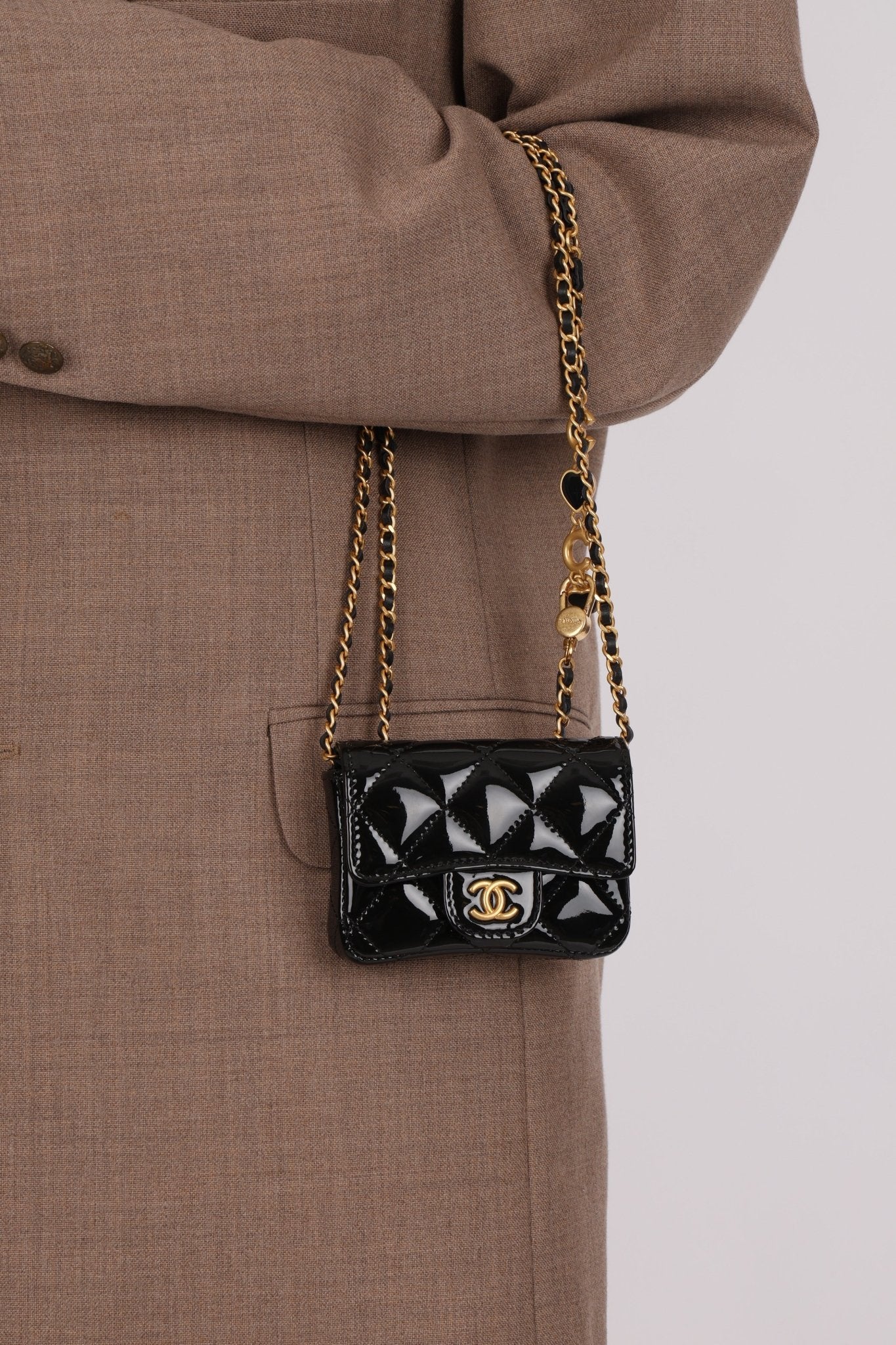 Chanel 2021 Patent Miss Coco Classic Flap Belt Bag - FashioNica