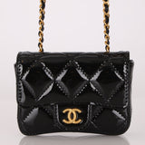 Chanel 2021 Patent Miss Coco Classic Flap Belt Bag - FashioNica