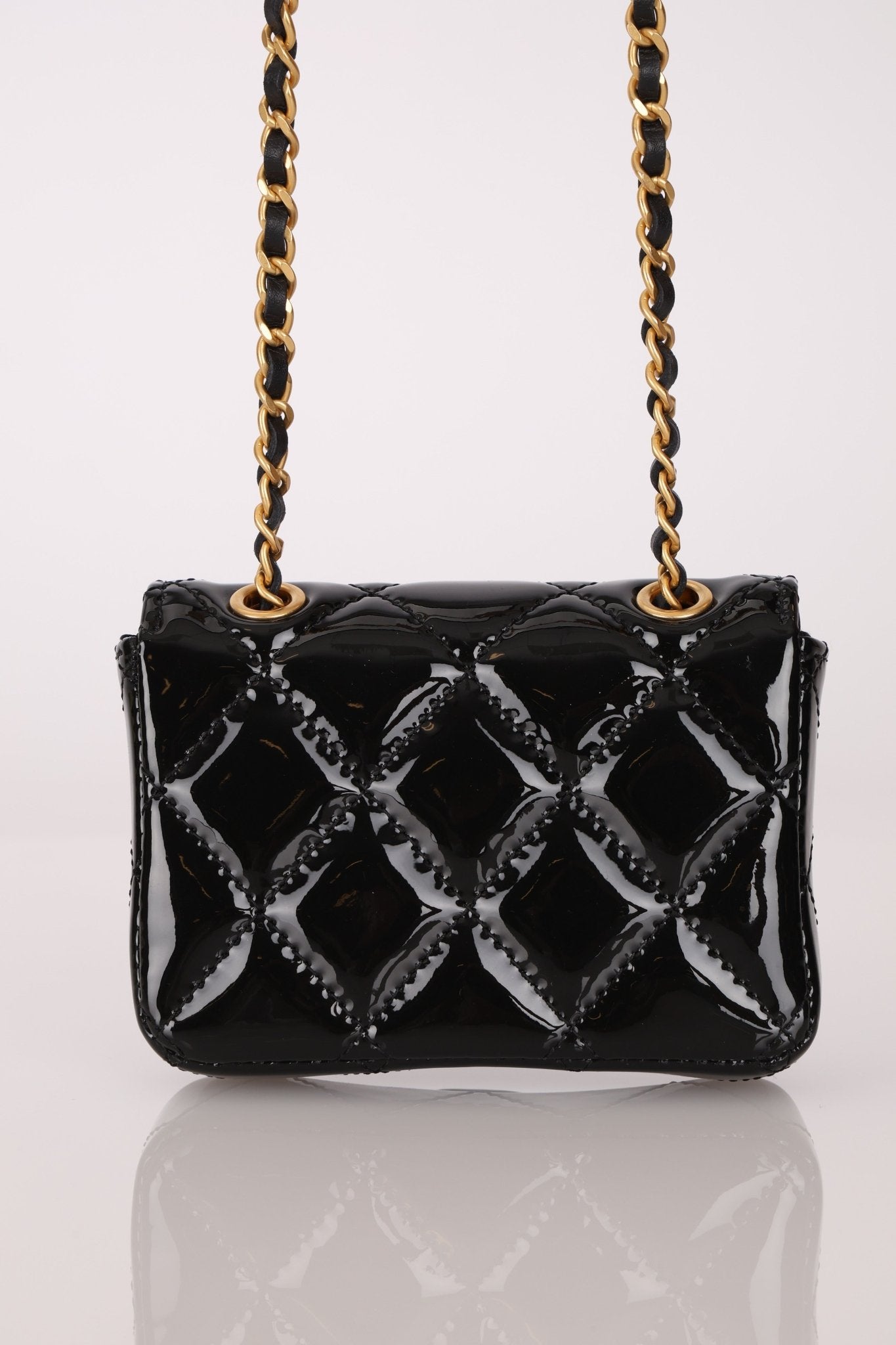 Chanel 2021 Patent Miss Coco Classic Flap Belt Bag - FashioNica