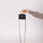 Chanel 2021 Pearl Crown Cardholder on Chain - FashioNica