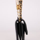 Chanel 2021 Pearl Crown Cardholder on Chain - FashioNica