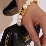 Chanel 2021 Pearl Crown Cardholder on Chain - FashioNica