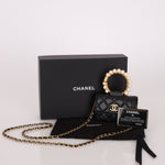 Chanel 2021 Pearl Crown Cardholder on Chain - FashioNica