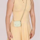 Chanel 2021 Pistachio Caviar Micro Flap - FashioNica