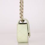 Chanel 2021 Pistachio Caviar Micro Flap - FashioNica
