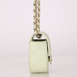 Chanel 2021 Pistachio Caviar Micro Flap - FashioNica