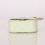 Chanel 2021 Pistachio Caviar Micro Flap - FashioNica