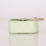Chanel 2021 Pistachio Caviar Micro Flap - FashioNica