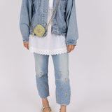 Chanel 2021 Pistachio Lambskin Chocolate Bar Mini Pouch on Chain - FashioNica