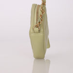 Chanel 2021 Pistachio Lambskin Chocolate Bar Mini Pouch on Chain - FashioNica