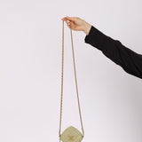 Chanel 2021 Pistachio Lambskin Chocolate Bar Mini Pouch on Chain - FashioNica