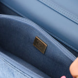 Chanel 2021 Quilted Denim Pearl Crush Wallet On Chain - FashioNica