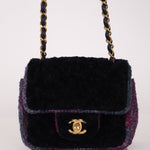 Chanel 2021 Tweed Turnlock Mini Square Flap Bag - FashioNica