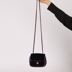 Chanel 2021 Tweed Turnlock Mini Square Flap Bag - FashioNica