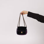 Chanel 2021 Tweed Turnlock Mini Square Flap Bag - FashioNica