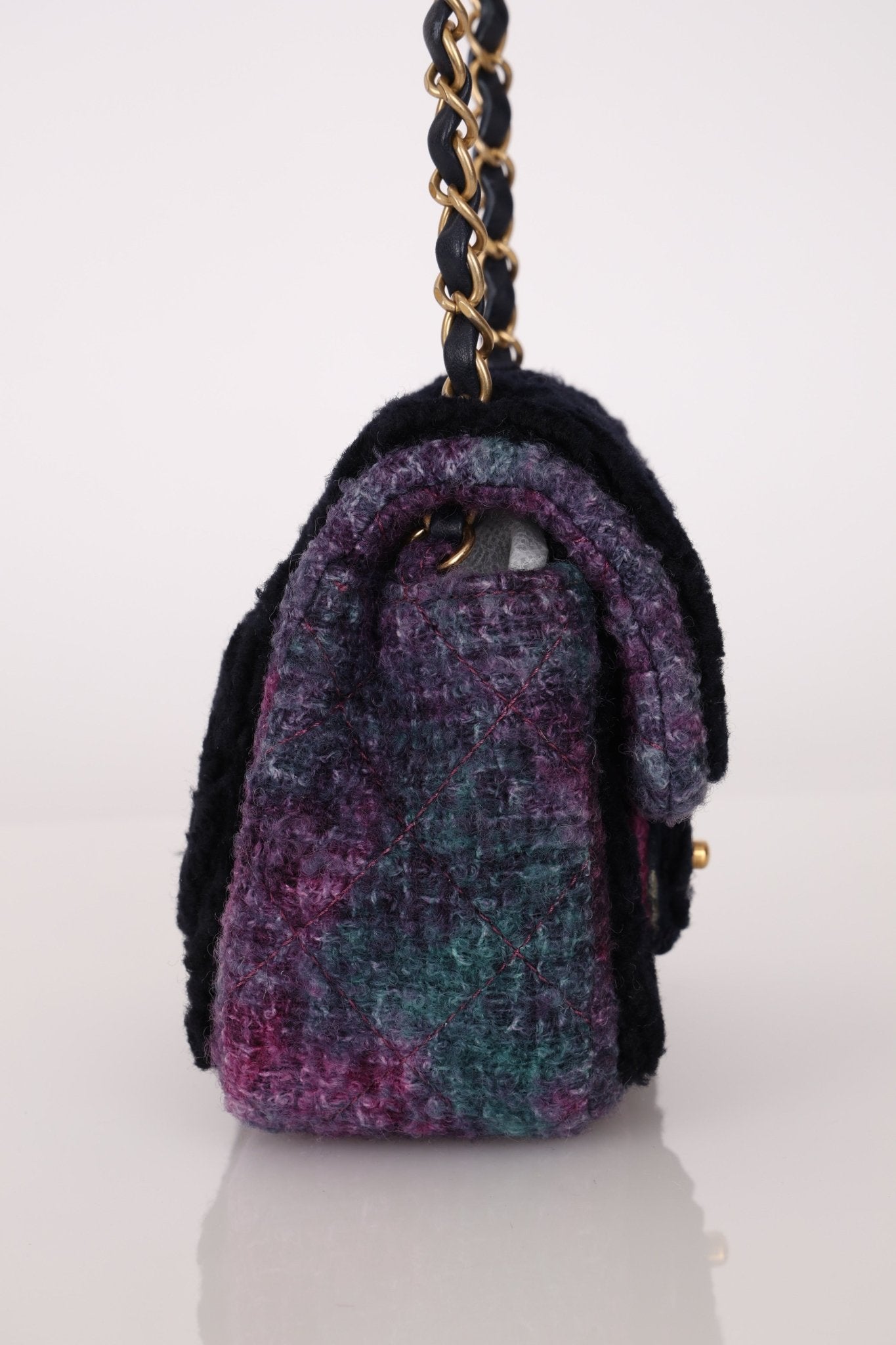 Chanel 2021 Tweed Turnlock Mini Square Flap Bag - FashioNica