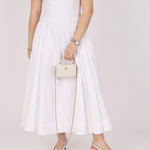 Chanel 2021 White Caviar Top Handle Small Vanity Crossbody with Chanel Mirror - FashioNica