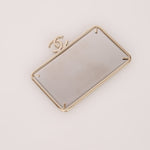 Chanel 2021 White Caviar Top Handle Small Vanity Crossbody with Chanel Mirror - FashioNica