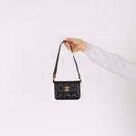 Chanel 2022 Caviar Quilted Twist Your Buttons Coin Purse With Chain - FashioNica