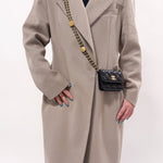 Chanel 2022 Caviar Quilted Twist Your Buttons Coin Purse With Chain - FashioNica