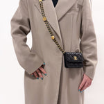 Chanel 2022 Caviar Quilted Twist Your Buttons Coin Purse With Chain - FashioNica