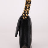 Chanel 2022 Caviar Quilted Twist Your Buttons Coin Purse With Chain - FashioNica