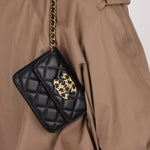 Chanel 2022 CC on CC Sheepskin Card Holder on Chain - FashioNica