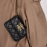 Chanel 2022 CC on CC Sheepskin Card Holder on Chain - FashioNica