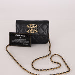 Chanel 2022 CC on CC Sheepskin Card Holder on Chain - FashioNica