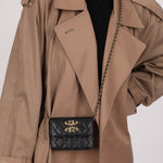 Chanel 2022 CC on CC Sheepskin Card Holder on Chain - FashioNica