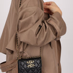 Chanel 2022 CC on CC Sheepskin Card Holder on Chain - FashioNica