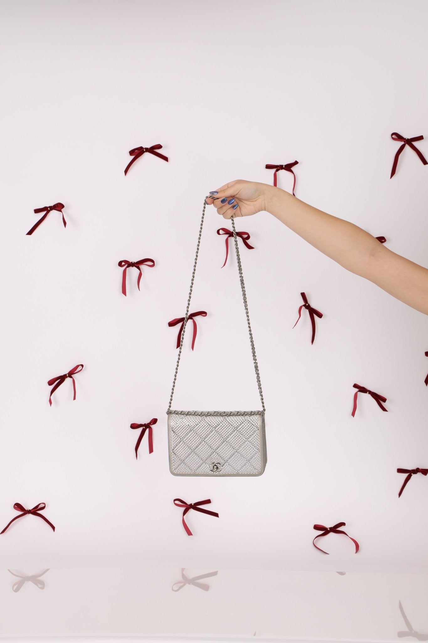 Chanel 2022 Crystal Studded Wallet on Chain - FashioNica