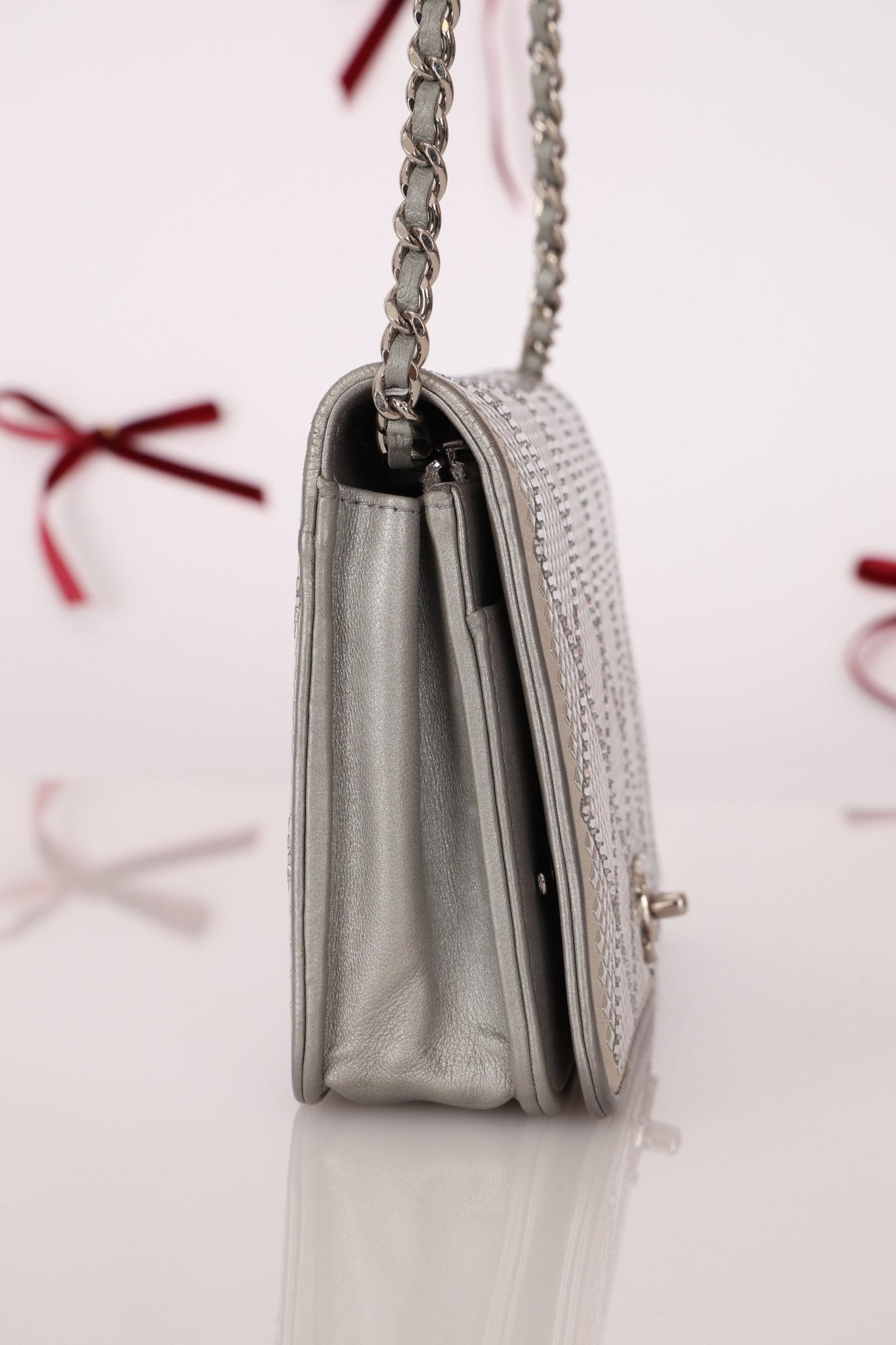 Chanel 2022 Crystal Studded Wallet on Chain - FashioNica