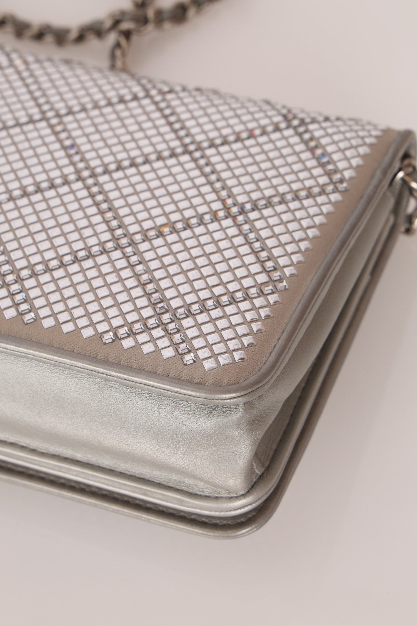 Chanel 2022 Crystal Studded Wallet on Chain - FashioNica