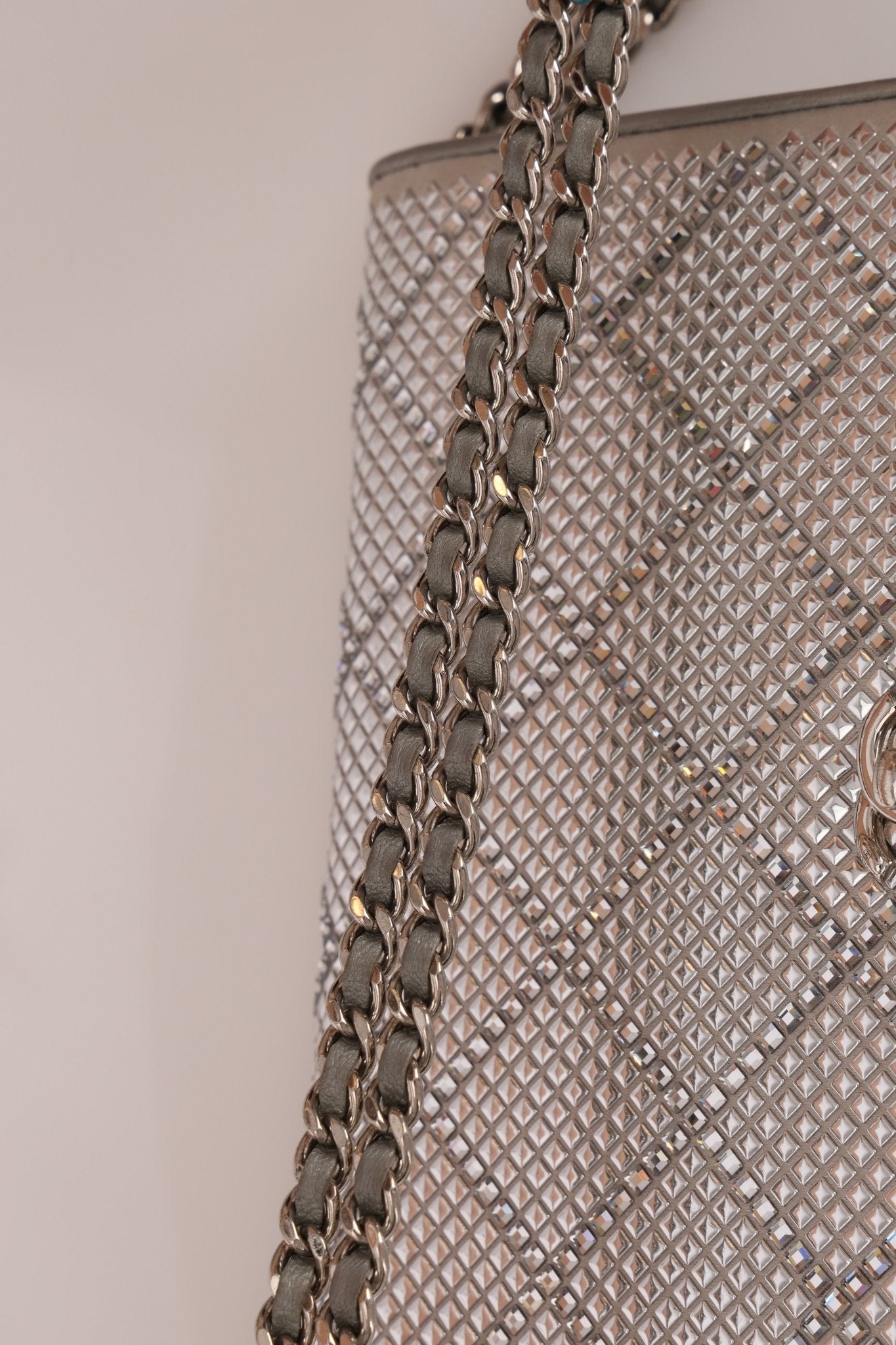 Chanel 2022 Crystal Studded Wallet on Chain - FashioNica