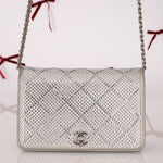 Chanel 2022 Crystal Studded Wallet on Chain - FashioNica