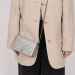 Chanel 2022 Crystal Studded Wallet on Chain - FashioNica