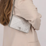 Chanel 2022 Crystal Studded Wallet on Chain - FashioNica