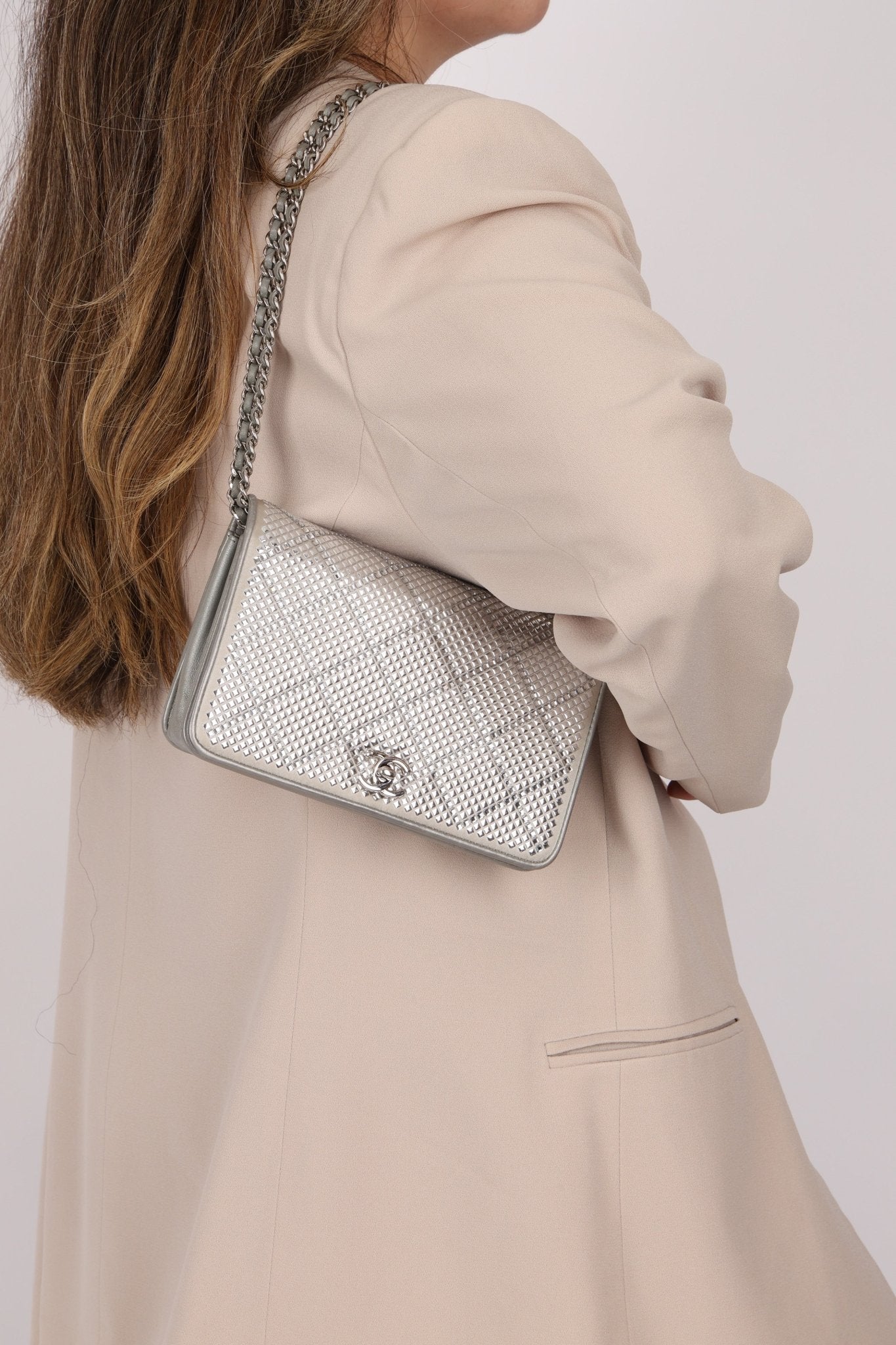 Chanel 2022 Crystal Studded Wallet on Chain - FashioNica