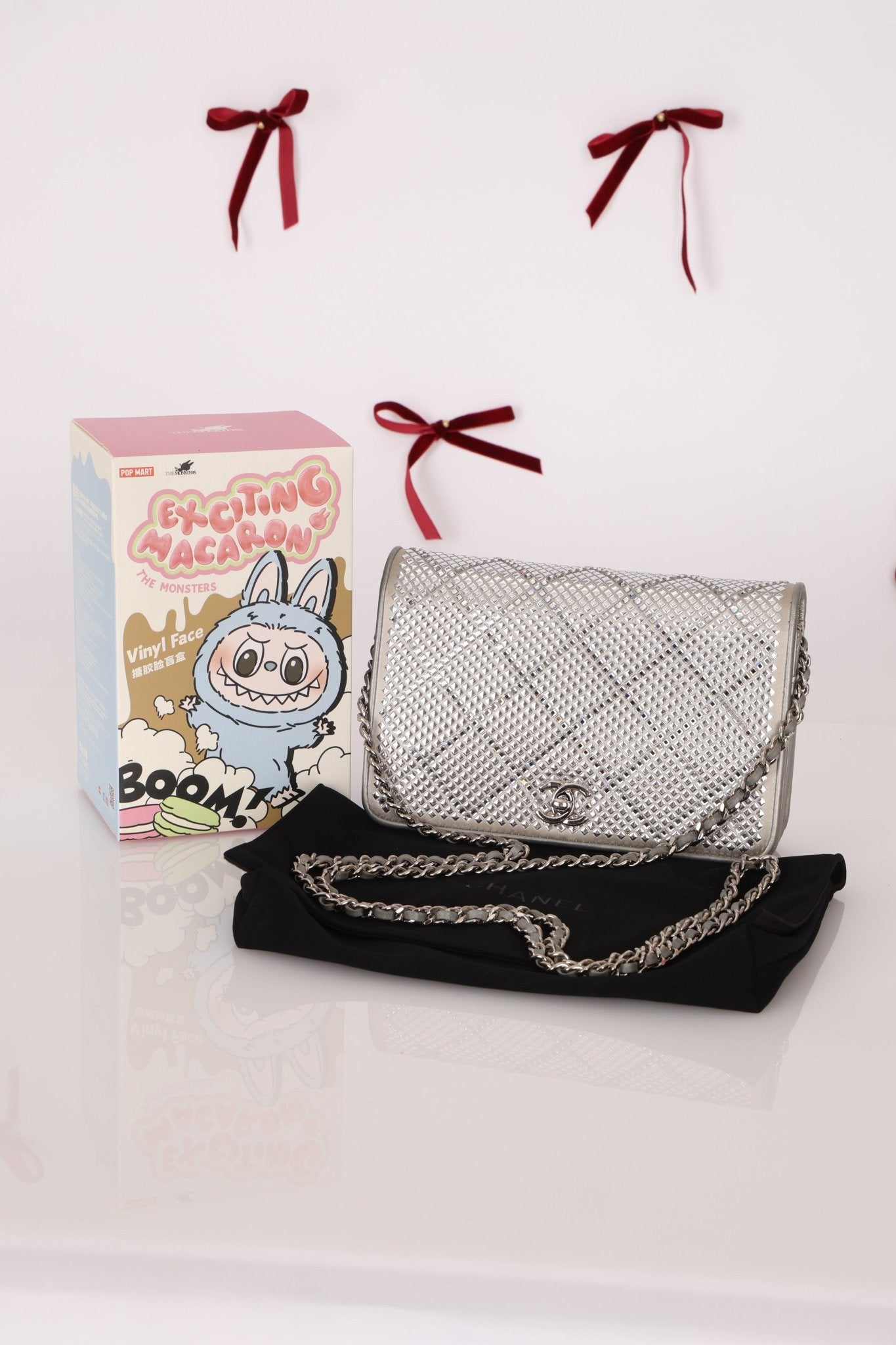 Chanel 2022 Crystal Studded Wallet on Chain - FashioNica