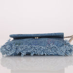 Chanel 2022 Denim Quilted Denim Mood Clutch on Chain - FashioNica