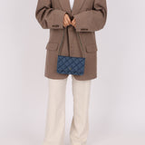 Chanel 2022 Denim Shadow Quilted Wallet on Chain - FashioNica