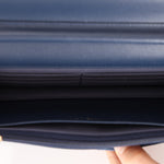 Chanel 2022 Denim Shadow Quilted Wallet on Chain - FashioNica