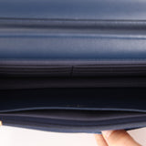 Chanel 2022 Denim Shadow Quilted Wallet on Chain - FashioNica