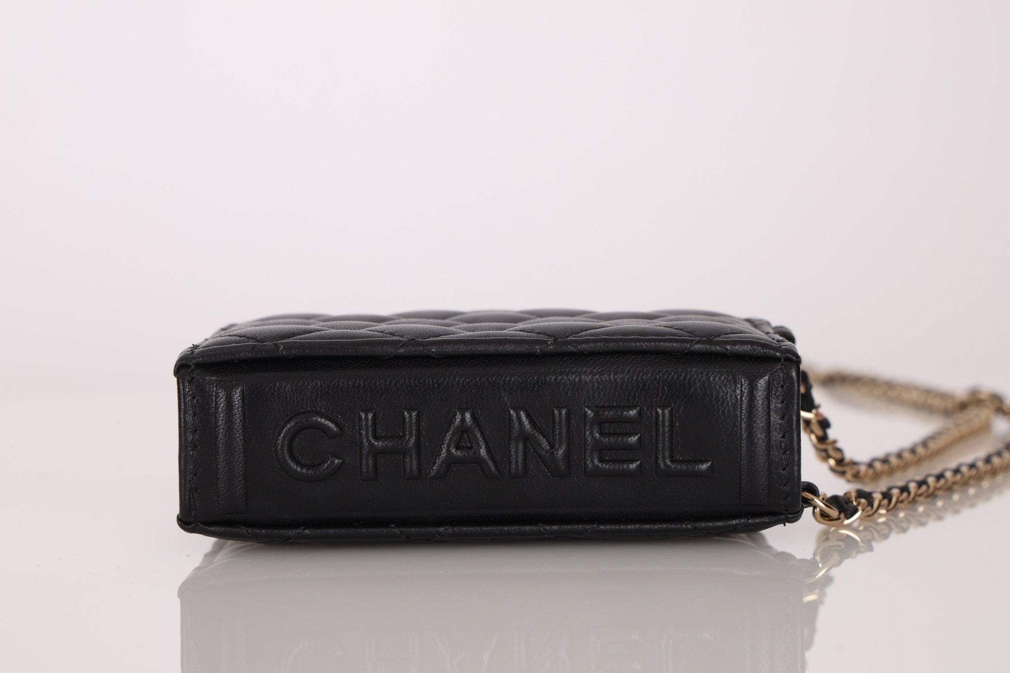 Chanel 2022 Lambskin Book Cardholder on Chain - FashioNica