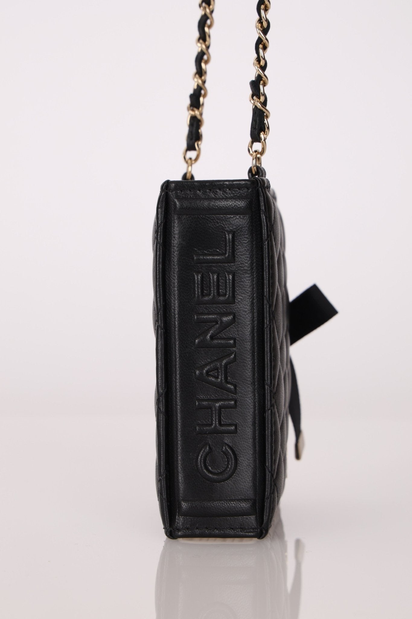 Chanel 2022 Lambskin Book Cardholder on Chain - FashioNica